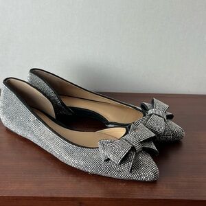 3 for $25 Silver Studded D’Orsay Flats Size 8M